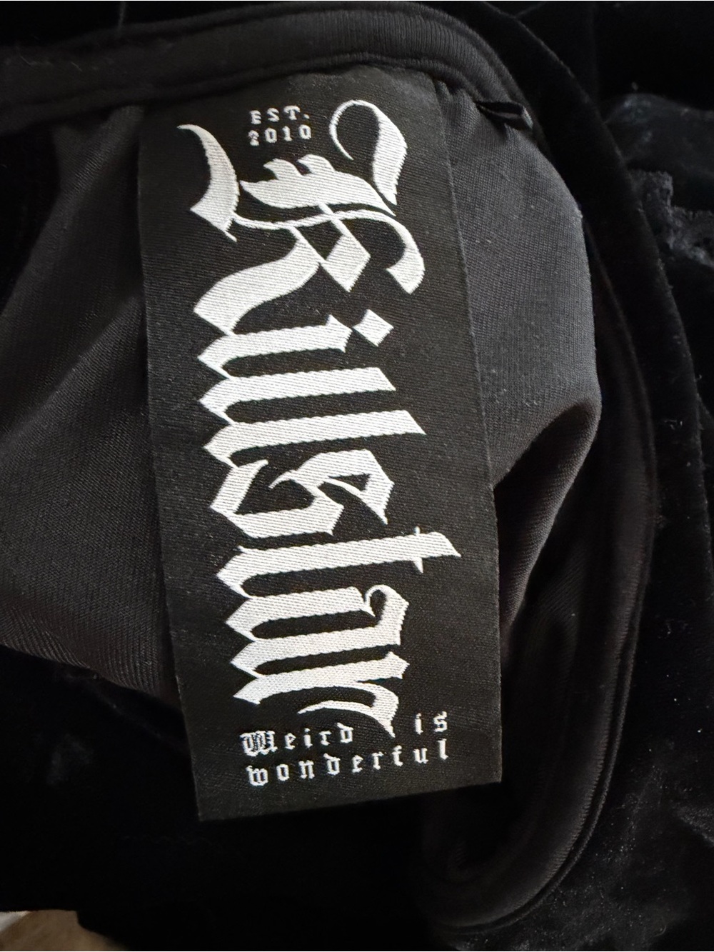KILLSTAR Black Velvet Peter Pan Collar Lace Trimmed Blouse - Picture 9 of 12